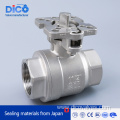 CF8m with ISO5211 Screw End 2PC Ball Valve